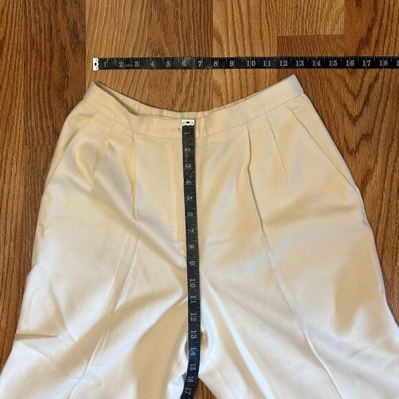 Vintage Pendleton White Dress Pants Trouser Size 10 Pleated Virgin Wool Hi-rise - Picture 12 of 12